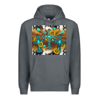 Rock western crosses and sunflowers Premium Hoodie - TumblerDesignByShophia