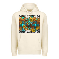 Tofu western crosses and sunflowers Premium Hoodie - TumblerDesignByShophia