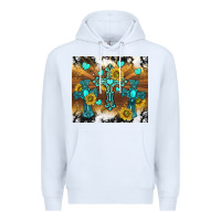 White western crosses and sunflowers Premium Hoodie - TumblerDesignByShophia