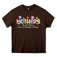 Chocolate Brown mothers are like flower Heavy Core Tee - JahusDesignShop