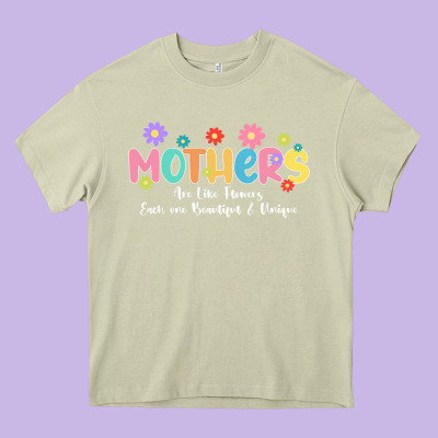 Mothers Are Like Flower Heavy Core Tee Designed By Jahusdesignshop