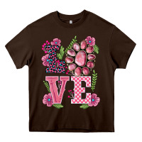 Chocolate Brown walentine's day love gemstones Heavy Core Tee - BarkalooDesign