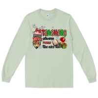 Matcha teachers always make the nice list Long Sleeve Tee - MaliasSmallBusiness