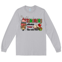 Moon Dust teachers always make the nice list Long Sleeve Tee - MaliasSmallBusiness