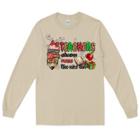 Mushroom teachers always make the nice list Long Sleeve Tee - MaliasSmallBusiness
