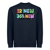 Navy 12 new chapter 365 new chances Heavyweight Sweatshirt - MaliasSmallBusiness