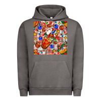 Pigment Tornado christmas coffee cups ornaments and lights with diamond plaid seamless Urban Hoodie - BundleAndBundleShop