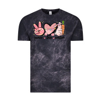 Cloud Black peace love easter Vintage Tee - MaliasSmallBusiness