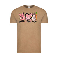 Vintage Coffee peace love easter Vintage Tee - MaliasSmallBusiness
