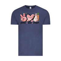 Vintage Denim peace love easter Vintage Tee - MaliasSmallBusiness