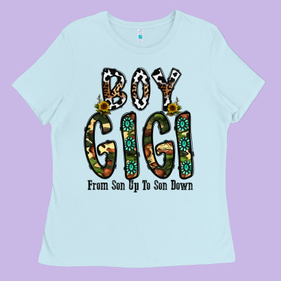 Boy Gigi From Son Up To Son Down Ladies Tee Designed By Cowhidedigitalart