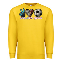 Lemon Peace love Soccer Premium Sweatshirt - HowdyJamesFarm