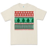 Bone christmas trees hand drawn seamless pattern Premium Tee - BundleAndBundleShop