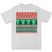 Dove Grey christmas trees hand drawn seamless pattern Premium Tee - BundleAndBundleShop