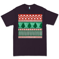 Plum christmas trees hand drawn seamless pattern Premium Tee - BundleAndBundleShop
