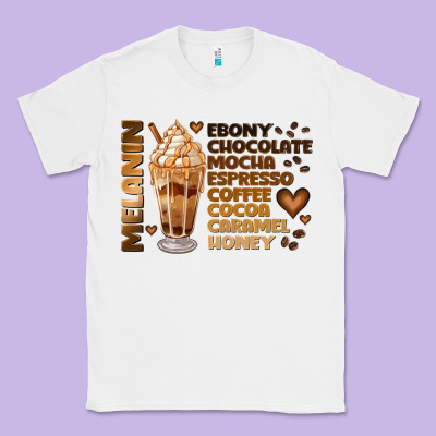 Melanin Coffee Classic Tee Designed By Jahusdesignshop