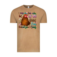 I May Look Calm But In My Head Ive Pecked You 3 Ti Vintage Tee | Teevron