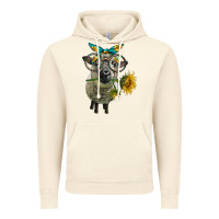 Vintage Artic cute hempshire sheep with eyeglasses Vintage Hoodie - LillyAllenDesigns