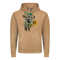Vintage Camel cute hempshire sheep with eyeglasses Vintage Hoodie - LillyAllenDesigns
