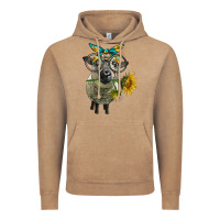 Vintage Coffee cute hempshire sheep with eyeglasses Vintage Hoodie - LillyAllenDesigns