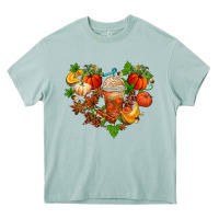 Fall Pumpkin Heart Heavy Core Tee | Teevron