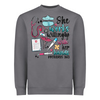 She Works Willingly With Her Hands Heavyweight Sweatshirt | Teevron