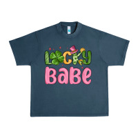 Midnight Navy lucky babe st patrick s day Urban Heavy Tee - MaliasSmallBusiness