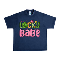 Navy lucky babe st patrick s day Urban Heavy Tee - MaliasSmallBusiness
