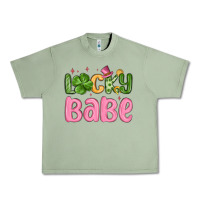 Oil Green lucky babe st patrick s day Urban Heavy Tee - MaliasSmallBusiness