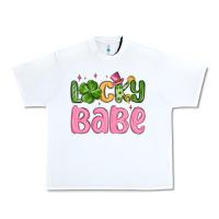 White lucky babe st patrick s day Urban Heavy Tee - MaliasSmallBusiness