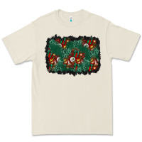 Bone christmas gift box and leopard background Premium Tee - BundleAndBundleShop