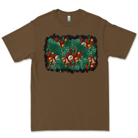 Cacao christmas gift box and leopard background Premium Tee - BundleAndBundleShop