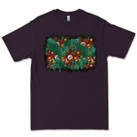 Plum christmas gift box and leopard background Premium Tee - BundleAndBundleShop