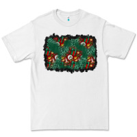 White christmas gift box and leopard background Premium Tee - BundleAndBundleShop