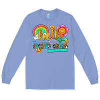 Colony Blue hello second grade Long Sleeve Tee - NancyCooperArtShop