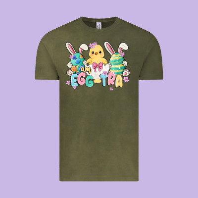 I Am Eggtra Vintage Tee Designed By Maliassmallbusiness