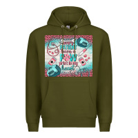 Army Green every patient leaves a paw print in my heart Premium Hoodie - TumblerDesignByShophia