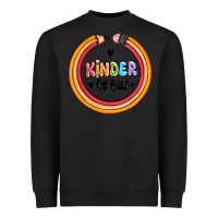 Black kinder crew Heavyweight Sweatshirt - MaliasSmallBusiness