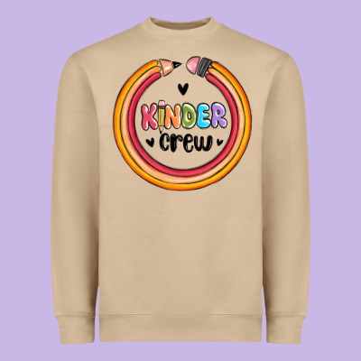 Kinder Crew Heavyweight Sweatshirt Designed By Maliassmallbusiness
