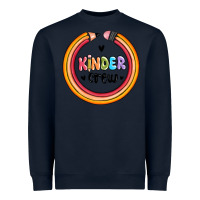 Navy kinder crew Heavyweight Sweatshirt - MaliasSmallBusiness