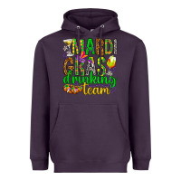 Plum Mardi Gras drinking team Heavyweight Hoodie - HowdyJamesFarm