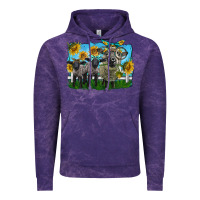 Cloud Purple cute hempshire sheep family Vintage Hoodie - LillyAllenDesigns