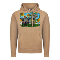 Vintage Coffee cute hempshire sheep family Vintage Hoodie - LillyAllenDesigns