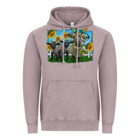 Vintage Zinc cute hempshire sheep family Vintage Hoodie - LillyAllenDesigns