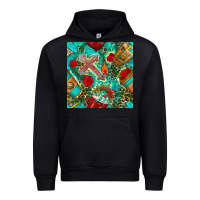 Black faith coffee cup and cross with leopard and roses seamless pattern bbs Urban Hoodie - BundleAndBundleShop