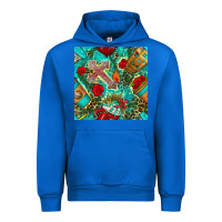Cobalt faith coffee cup and cross with leopard and roses seamless pattern bbs Urban Hoodie - BundleAndBundleShop