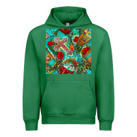 Emerald faith coffee cup and cross with leopard and roses seamless pattern bbs Urban Hoodie - BundleAndBundleShop