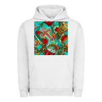 Pigment Lunar Rock faith coffee cup and cross with leopard and roses seamless pattern bbs Urban Hoodie - BundleAndBundleShop