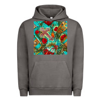 Pigment Tornado faith coffee cup and cross with leopard and roses seamless pattern bbs Urban Hoodie - BundleAndBundleShop