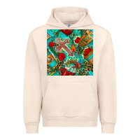 Sandshell faith coffee cup and cross with leopard and roses seamless pattern bbs Urban Hoodie - BundleAndBundleShop